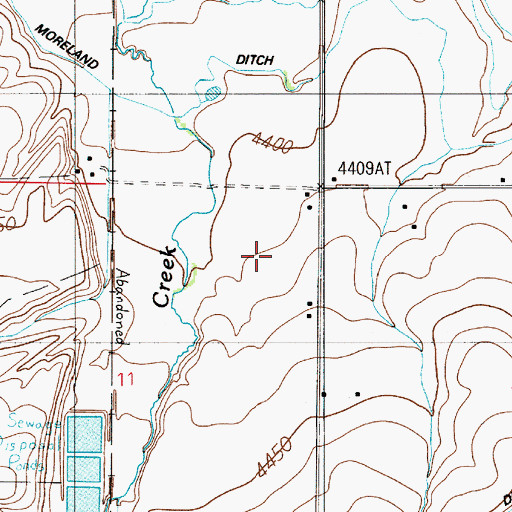 Topographic Map of 01S03E11AA__01 Well, MT