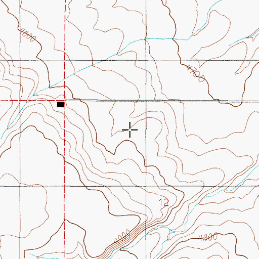 Topographic Map of 01S02E12BA__01 Well, MT