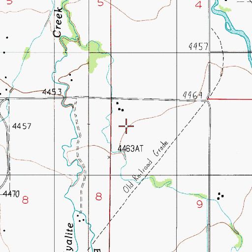 Topographic Map of 01S05E09BB__01 Well, MT