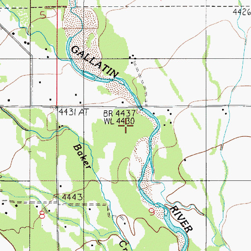 Topographic Map of 01S04E09BA__02 Well, MT