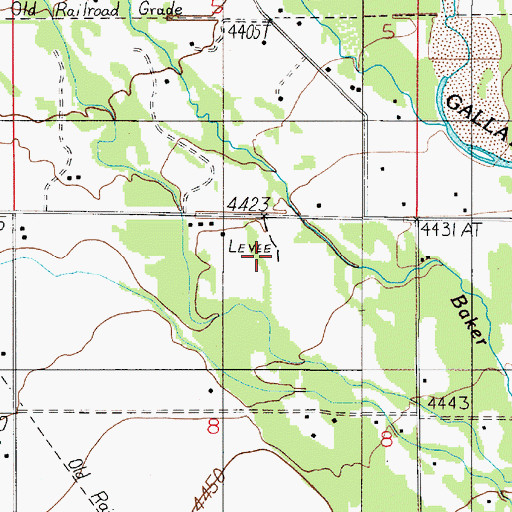 Topographic Map of 01S04E08AB__01 Well, MT