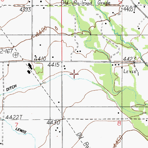 Topographic Map of 01S04E08BB__01 Well, MT