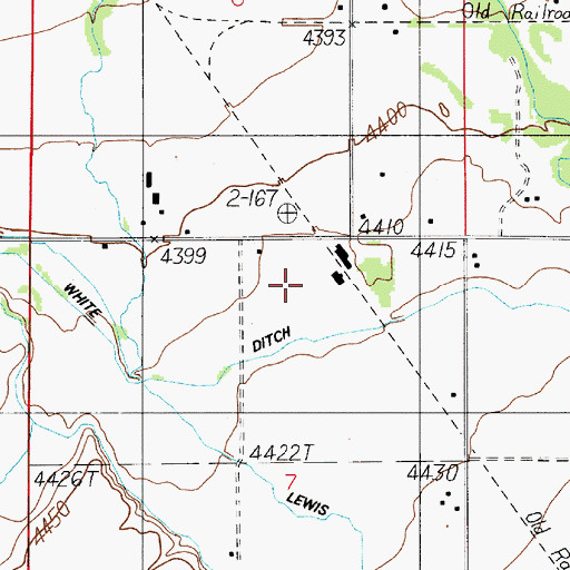 Topographic Map of 01S04E07AB__01 Well, MT