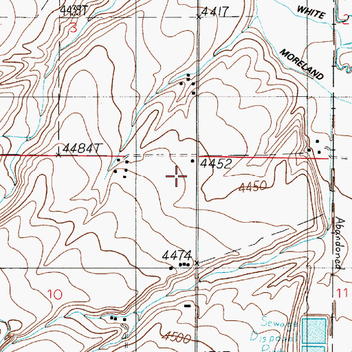 Topographic Map of 01S03E10AAA_01 Well, MT