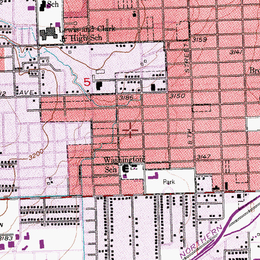 Topographic Map of 01S26E05DBDA01 Well, MT
