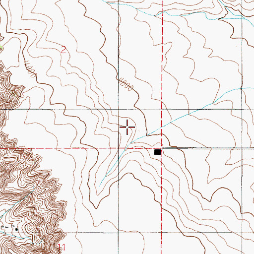 Topographic Map of 01S02E02DD__01 Well, MT