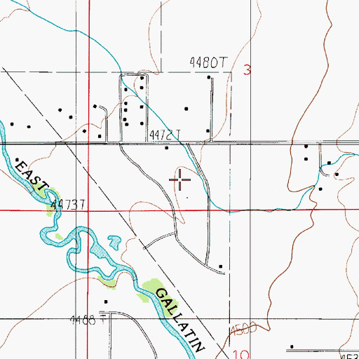 Topographic Map of 01S05E03CD__01 Well, MT