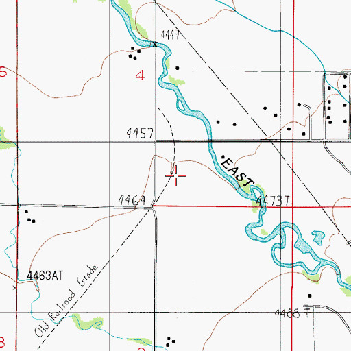 Topographic Map of 01S05E04DC__01 Well, MT
