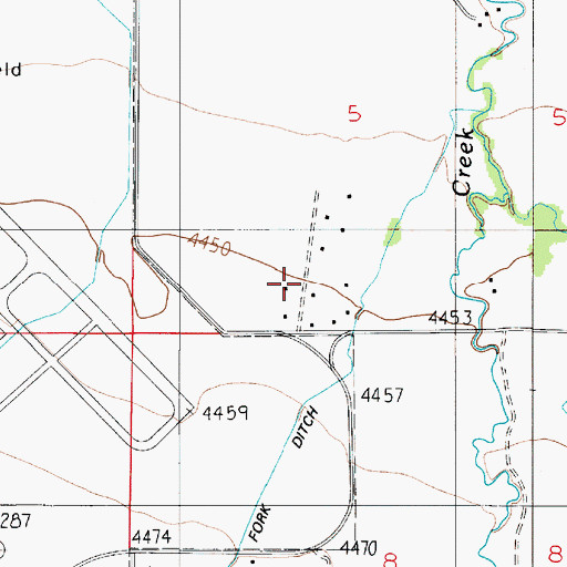 Topographic Map of 01S05E05CD__01 Well, MT