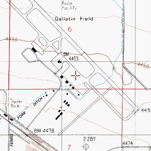 Topographic Map of 01S05E06DC__01 Well, MT