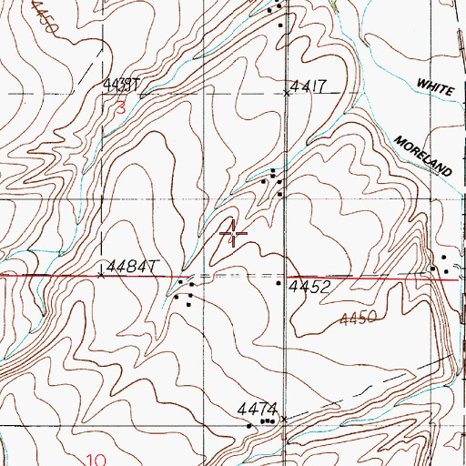 Topographic Map of 01S03E03DD__01 Well, MT