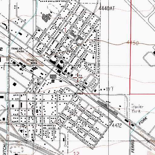 Topographic Map of 01S04E01DC__01 Well, MT