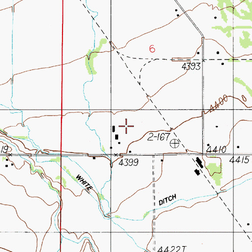 Topographic Map of 01S04E06CD__02 Well, MT