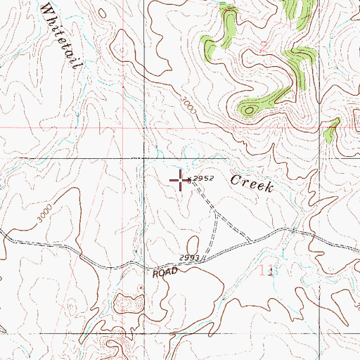 Topographic Map of 01S55E11BBC_01 Well, MT