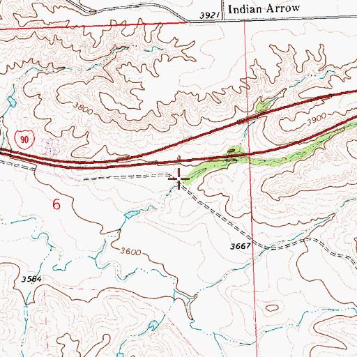 Topographic Map of 01S29E06A___01 Well, MT