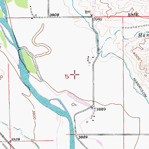 Topographic Map of 01S16E05____01 Well, MT