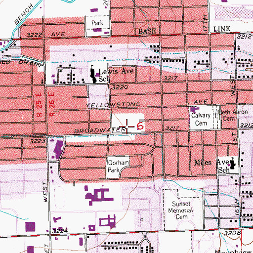 Topographic Map of 01S26E06BDDC01 Well, MT