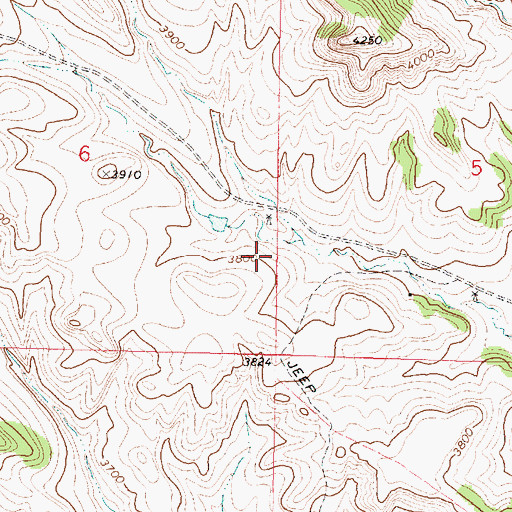 Topographic Map of 01S40E06DAAD01 Well, MT