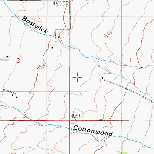 Topographic Map of 01S05E01CB__01 Well, MT