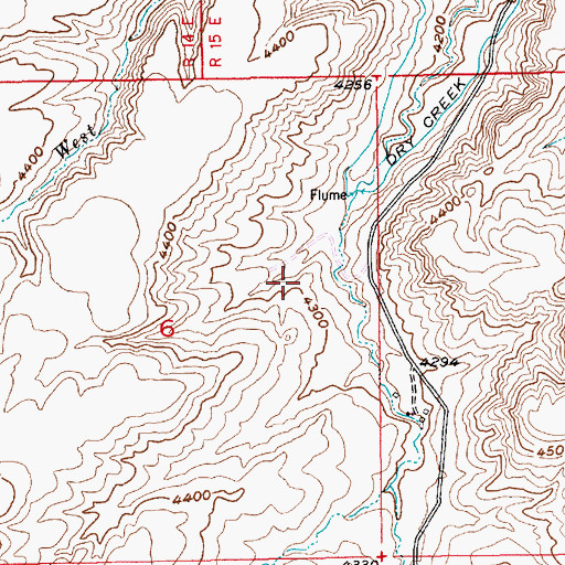 Topographic Map of 01S15E06ADCA01 Well, MT