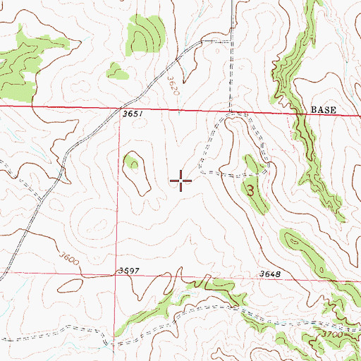 Topographic Map of 01N38E31DACA01 Well, MT