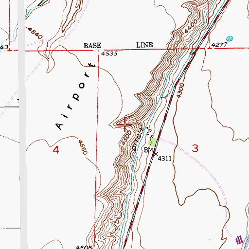 Topographic Map of 01S14E03BCAB01 Spring, MT