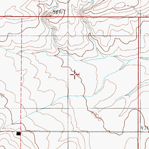 Topographic Map of 01S02E01BDDD01 Well, MT