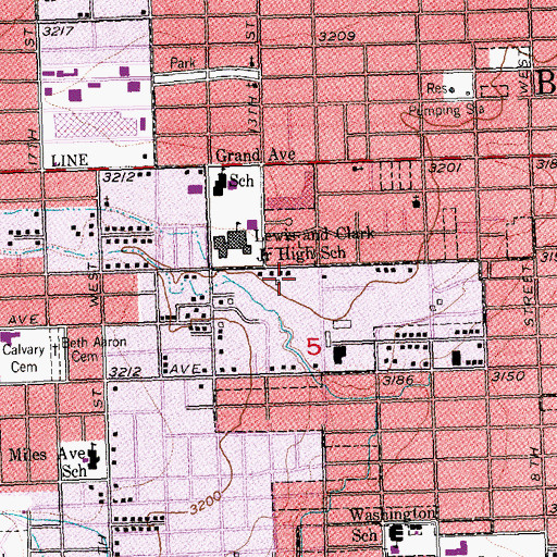 Topographic Map of 01S26E05B___01 Well, MT