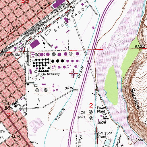 Topographic Map of 01S26E02BADC01 Well, MT