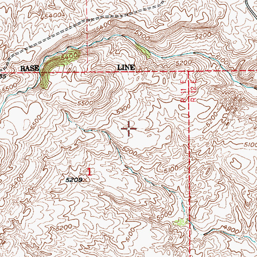 Topographic Map of 01S11E01A___01 Well, MT