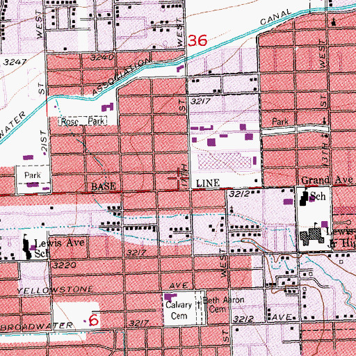 Topographic Map of 01N25E36CDDD01 Well, MT