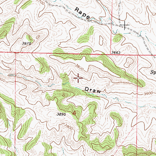 Topographic Map of 01N40E31DBDA01 Spring, MT