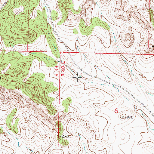 Topographic Map of 01S40E06BBDB01 Spring, MT