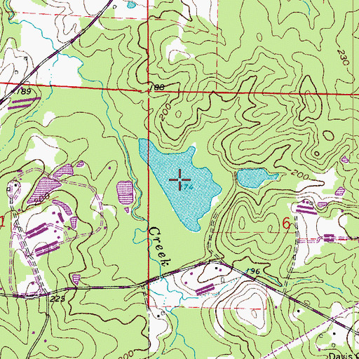 Topographic Map of Sowell Lake, AR