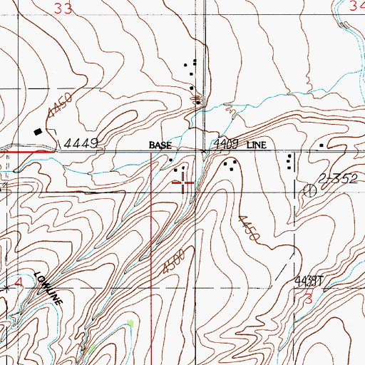 Topographic Map of 01S03E03BB__01 Well, MT
