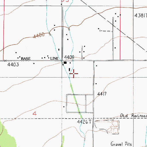 Topographic Map of 01S04E04AA__01 Well, MT