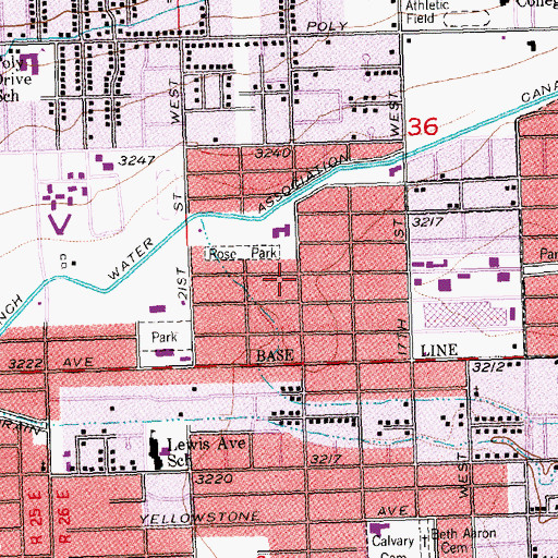 Topographic Map of 01N25E36CCAA01 Well, MT