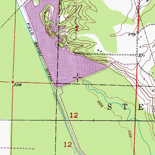 Topographic Map of Moore Lake Dam, AR