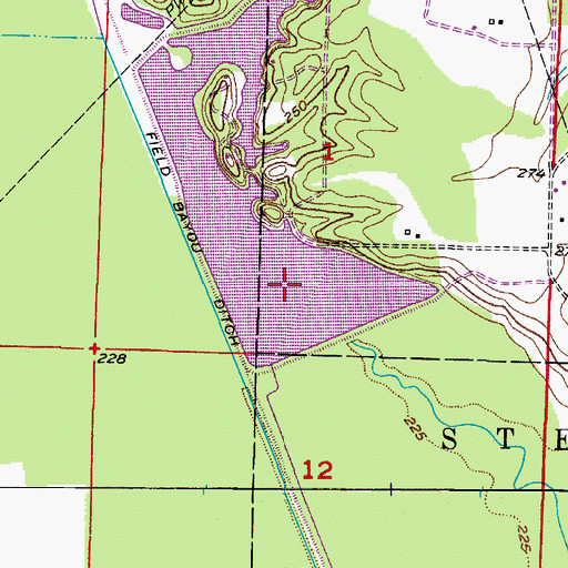 Topographic Map of Moore Lake, AR