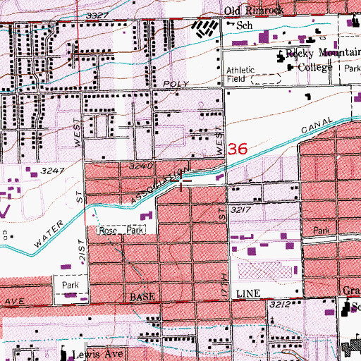 Topographic Map of 01N25E36CABD01 Well, MT