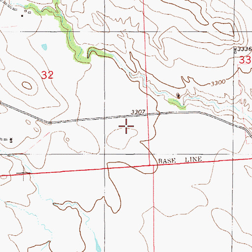 Topographic Map of 01N58E35CB__01 Well, MT