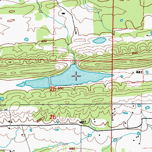 Topographic Map of Nalholz Lake, AR