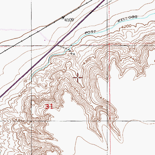 Topographic Map of 01N14E31ADBA01 Spring, MT