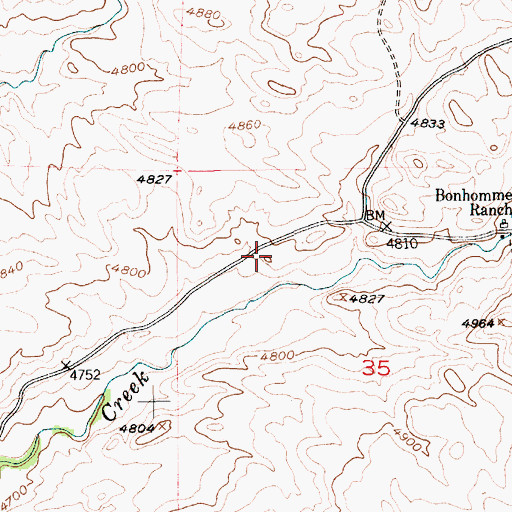 Topographic Map of 01N10E35B___01 Spring, MT