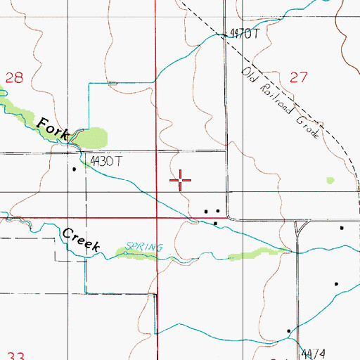 Topographic Map of 01N05E27CC__01 Well, MT