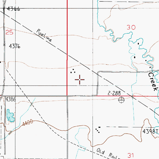 Topographic Map of 01N05E30CC__02 Well, MT