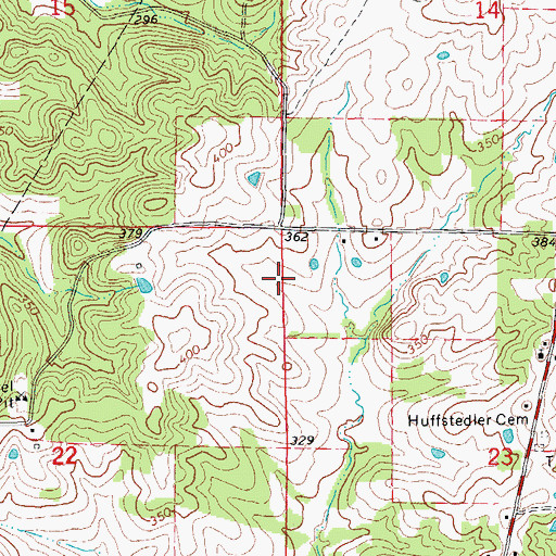 Topographic Map of Bibb Fish Pond Dam, AR