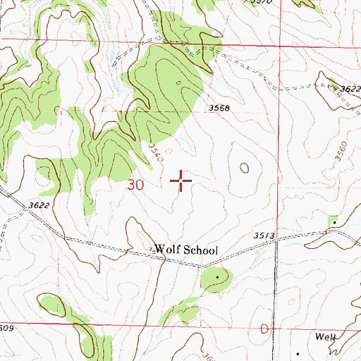 Topographic Map of 01N38E19DCDB01 Spring, MT