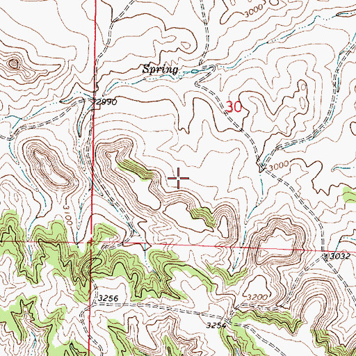 Topographic Map of 01N44E30BDCA01 Spring, MT