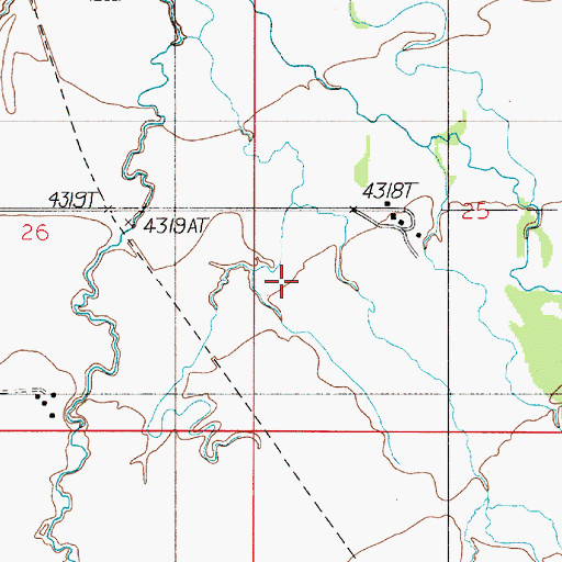Topographic Map of 01N03E25CB__01 Spring, MT